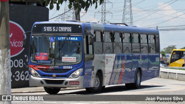 Litorânea Transportes Coletivos 82.553 na cidade de São José dos Campos, São Paulo, Brasil, por Jean Passos Silva. ID da foto: 8707565.