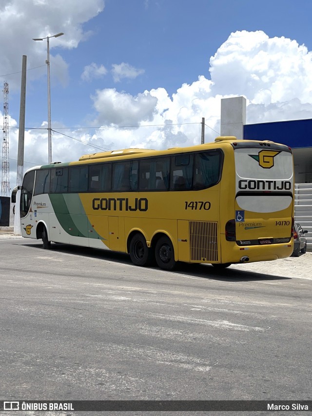 Empresa Gontijo de Transportes 14170 na cidade de Nova Cruz, Rio Grande do Norte, Brasil, por Marco Silva. ID da foto: 8706531.