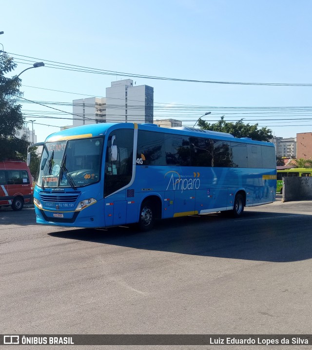 Viação Nossa Senhora do Amparo RJ 186.191 na cidade de Niterói, Rio de Janeiro, Brasil, por Luiz Eduardo Lopes da Silva. ID da foto: 8706816.