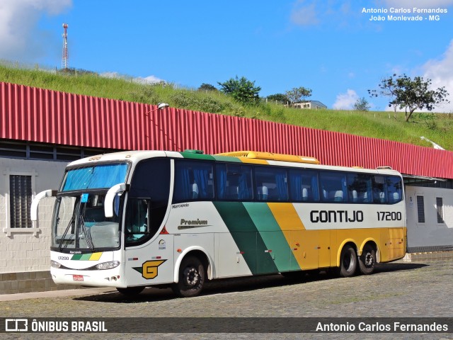 Empresa Gontijo de Transportes 17200 na cidade de João Monlevade, Minas Gerais, Brasil, por Antonio Carlos Fernandes. Número da foto: #8705778.