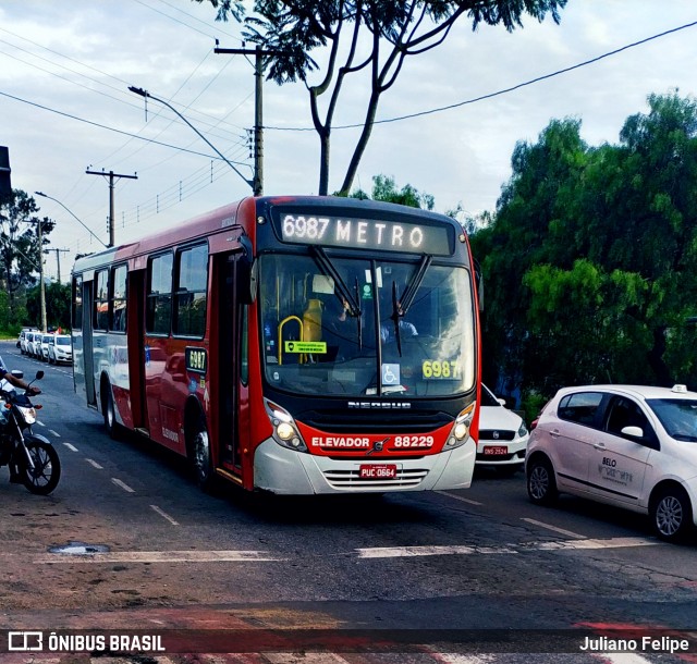 Viação Novo Retiro 88229 na cidade de Contagem, Minas Gerais, Brasil, por Juliano Felipe. ID da foto: 8708142.