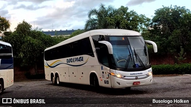 Viação Ouro e Prata 613 na cidade de Santa Maria, Rio Grande do Sul, Brasil, por Busologo Holken. Número da foto: #8708812.