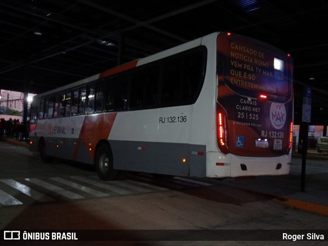 Evanil Transportes e Turismo RJ 132.136 na cidade de Nova Iguaçu, Rio de Janeiro, Brasil, por Roger Silva. ID da foto: 8711013.