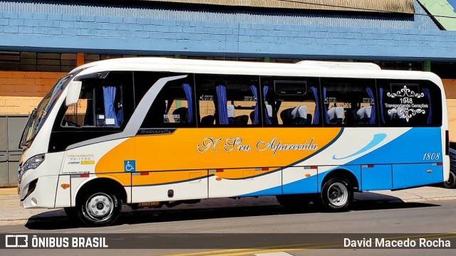 Empresa de Ônibus Circular Nossa Senhora Aparecida 1808 na cidade de Itapetininga, São Paulo, Brasil, por David Macedo Rocha. ID da foto: 8708228.