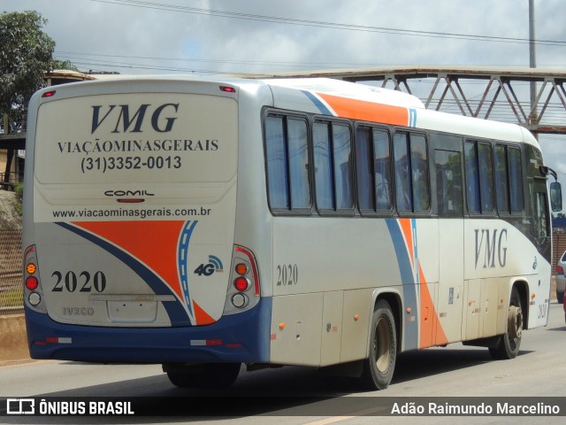 VMG - Viação Minas Gerais 2020 na cidade de Belo Horizonte, Minas Gerais, Brasil, por Adão Raimundo Marcelino. ID da foto: 8711129.