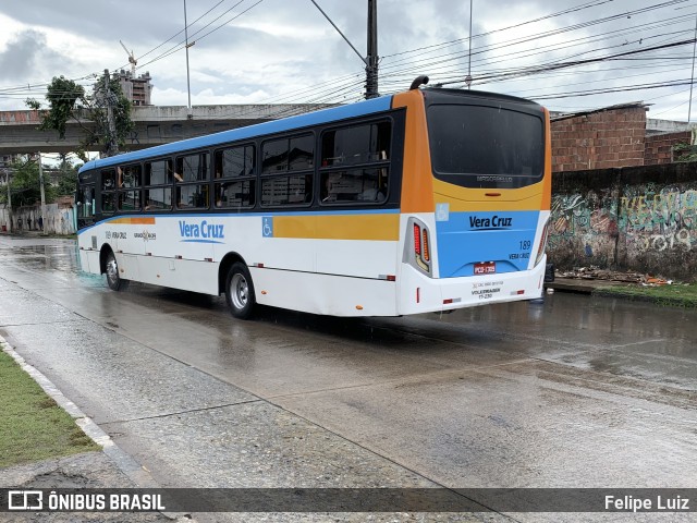 Expresso Vera Cruz 189 na cidade de Recife, Pernambuco, Brasil, por Felipe Luiz. ID da foto: 8710325.