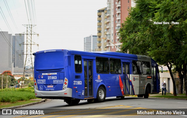 BBTT - Benfica Barueri Transporte e Turismo 27.663 na cidade de Barueri, São Paulo, Brasil, por Michael  Alberto Vieira. ID da foto: 8707885.