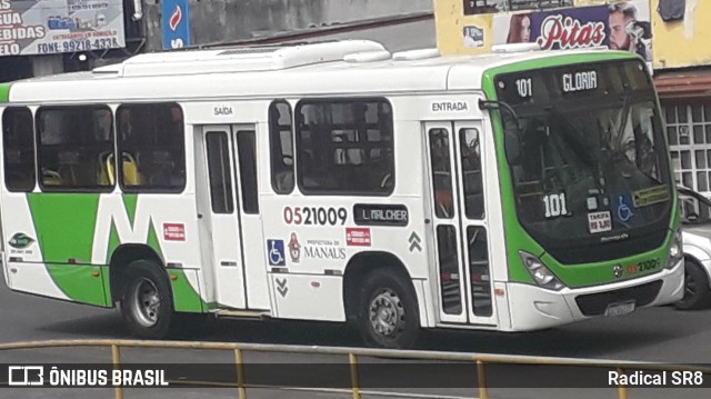 Via Verde Transportes Coletivos 0521009 na cidade de Manaus, Amazonas, Brasil, por Radical SR8. Número da foto: #8708355.