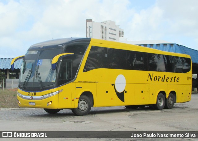 Viação Nordeste 2170 na cidade de Natal, Rio Grande do Norte, Brasil, por Joao Paulo Nascimento Silva. ID da foto: 8710426.