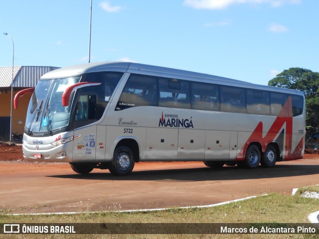 Expresso Maringá 5722 na cidade de Maringá, Paraná, Brasil, por Marcos de Alcantara Pinto. ID da foto: 8708692.