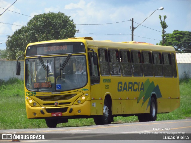 Viação Garcia 7529 na cidade de Arapongas, Paraná, Brasil, por Lucas Vieira. ID da foto: 8709425.