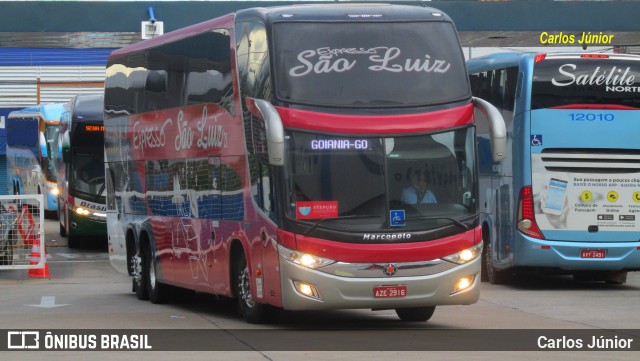 Expresso São Luiz 8080 na cidade de Goiânia, Goiás, Brasil, por Carlos Júnior. ID da foto: 8710419.