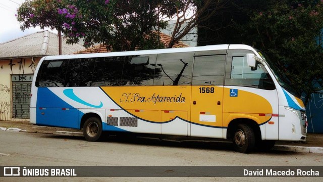 Empresa de Ônibus Circular Nossa Senhora Aparecida 1568 na cidade de Itapetininga, São Paulo, Brasil, por David Macedo Rocha. ID da foto: 8708252.