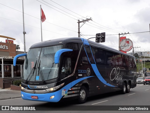 Empresa de Ônibus Nossa Senhora da Penha 53005 na cidade de Embu das Artes, São Paulo, Brasil, por Josivaldo Oliveira. ID da foto: 8709989.