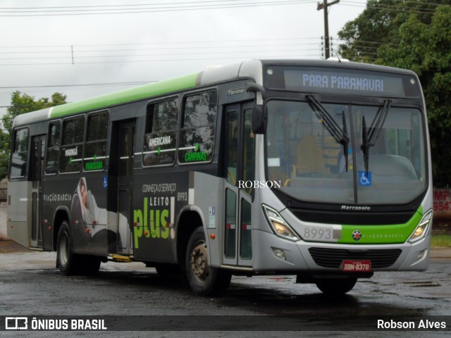Viação Garcia 8993 na cidade de Paranavaí, Paraná, Brasil, por Robson Alves. Número da foto: #8713046.