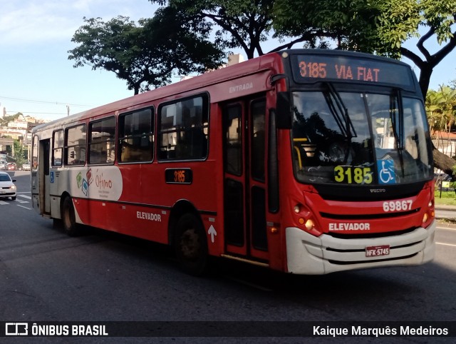 Viação Santa Edwiges 69867 na cidade de Belo Horizonte, Minas Gerais, Brasil, por Kaique Marquês Medeiros . Número da foto: #8713571.