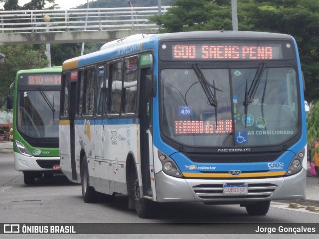 Viação Redentor C47754 na cidade de Rio de Janeiro, Rio de Janeiro, Brasil, por Jorge Gonçalves. Número da foto: #8713318.