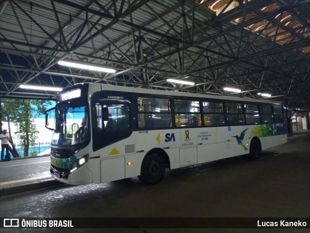 Viação Guaianazes 01 199 na cidade de Santo André, São Paulo, Brasil, por Lucas Kaneko. Número da foto: #8712414.