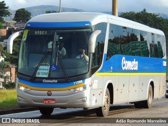 Viação Cometa 11200 na cidade de Belo Horizonte, Minas Gerais, Brasil, por Adão Raimundo Marcelino. Número da foto: #8714627.
