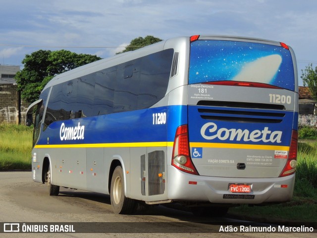 Viação Cometa 11200 na cidade de Belo Horizonte, Minas Gerais, Brasil, por Adão Raimundo Marcelino. ID da foto: 8714633.