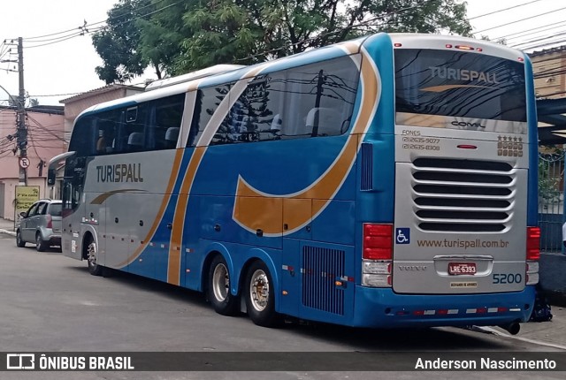 Turispall Transporte e Turismo 5200 na cidade de São João de Meriti, Rio de Janeiro, Brasil, por Anderson Nascimento . ID da foto: 8712358.