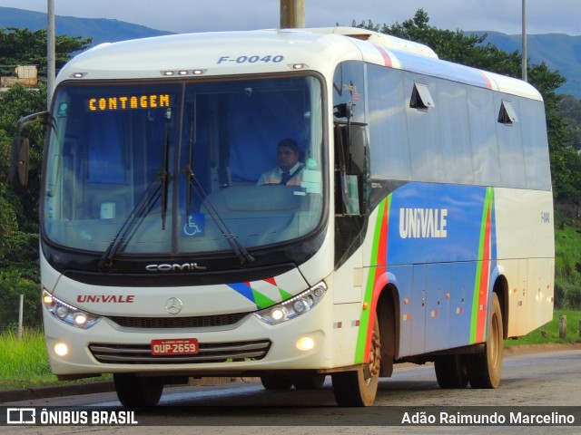 Univale Transportes F-0040 na cidade de Belo Horizonte, Minas Gerais, Brasil, por Adão Raimundo Marcelino. ID da foto: 8717226.