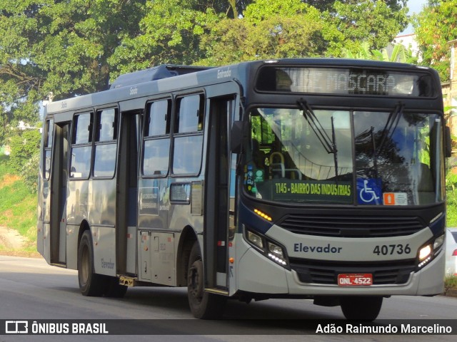 Salvadora Transportes > Transluciana 40736 na cidade de Belo Horizonte, Minas Gerais, Brasil, por Adão Raimundo Marcelino. ID da foto: 8717321.