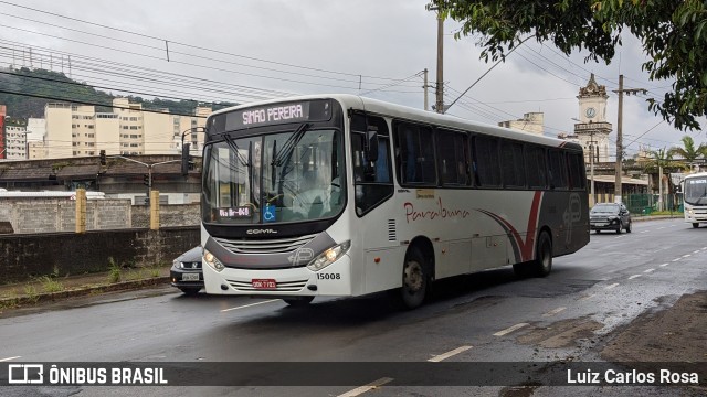 Paraibuna Transportes 15008 na cidade de Juiz de Fora, Minas Gerais, Brasil, por Luiz Carlos Rosa. Número da foto: #8717207.