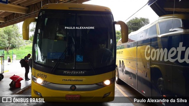 Viação Itapemirim 60079 na cidade de Ribeirão Preto, São Paulo, Brasil, por Paulo Alexandre da Silva. Número da foto: #8714933.