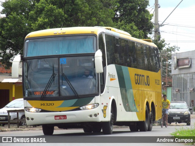 Empresa Gontijo de Transportes 14320 na cidade de Pirapora, Minas Gerais, Brasil, por Andrew Campos. ID da foto: 8717049.