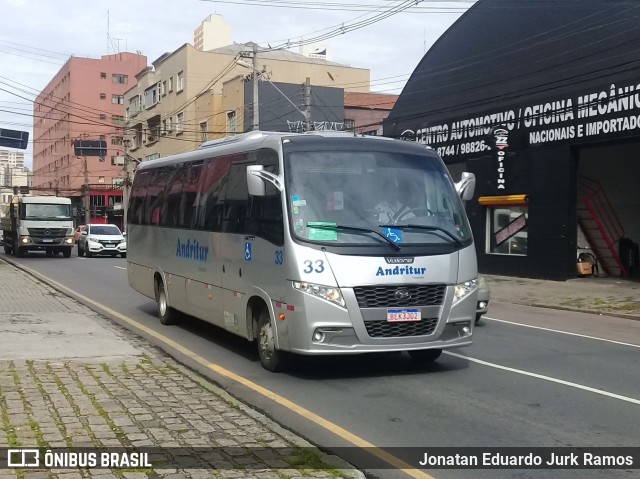 Andritur Transportes e Turismo 33 na cidade de Curitiba, Paraná, Brasil, por Jonatan Eduardo Jurk Ramos. Número da foto: #8716010.