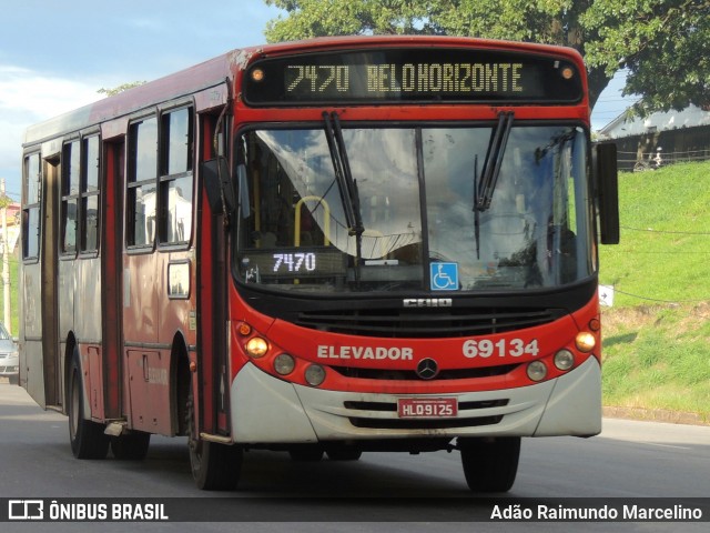 Viação Santa Edwiges 69134 na cidade de Belo Horizonte, Minas Gerais, Brasil, por Adão Raimundo Marcelino. ID da foto: 8717307.