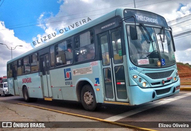 SOGIL - Sociedade de Ônibus Gigante Ltda. 5066 na cidade de Gravataí, Rio Grande do Sul, Brasil, por Elizeu Oliveira. Número da foto: #8715530.