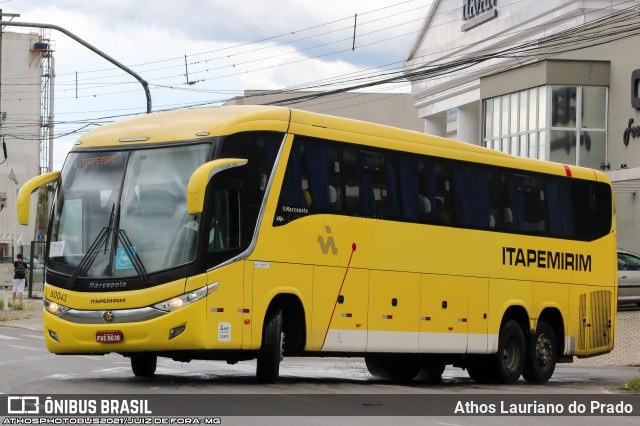 Viação Itapemirim 60043 na cidade de Juiz de Fora, Minas Gerais, Brasil, por Athos Lauriano do Prado. Número da foto: #8716861.