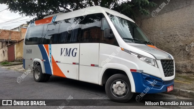 VMG - Viação Minas Gerais 1610 na cidade de Belo Horizonte, Minas Gerais, Brasil, por Nilson Brandão Alves. Número da foto: #8716509.