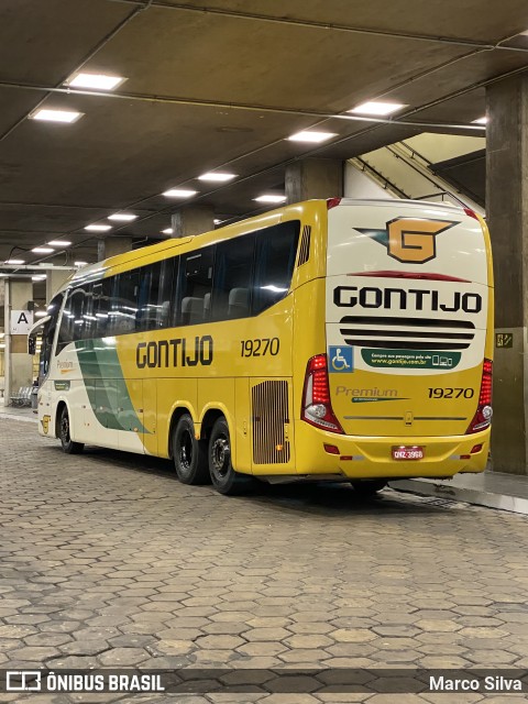 Empresa Gontijo de Transportes 19270 na cidade de Belo Horizonte, Minas Gerais, Brasil, por Marco Silva. ID da foto: 8716072.