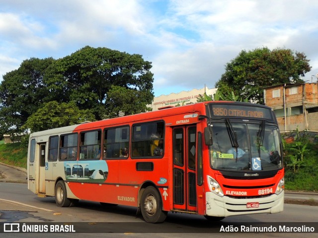 Viação Novo Retiro 88194 na cidade de Belo Horizonte, Minas Gerais, Brasil, por Adão Raimundo Marcelino. Número da foto: #8717239.