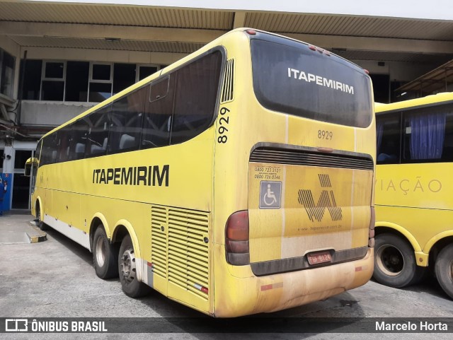 Viação Itapemirim 8929 na cidade de Rio de Janeiro, Rio de Janeiro, Brasil, por Marcelo Horta. Número da foto: #8718953.