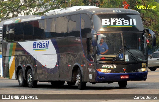 Trans Brasil > TCB - Transporte Coletivo Brasil 100238 na cidade de Goiânia, Goiás, Brasil, por Carlos Júnior. ID da foto: 8719581.