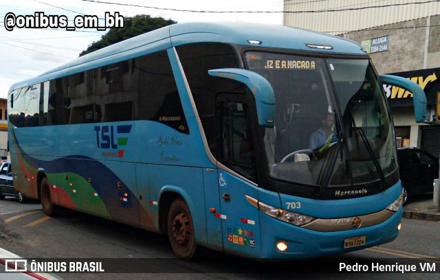 TSL Transportes 703 na cidade de Belo Horizonte, Minas Gerais, Brasil, por Pedro Henrique VM. Número da foto: #8717964.