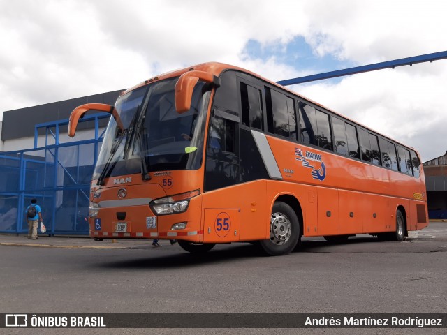 TRACOPA - Transportes Costarricenses Panameños 55 na cidade de San José, San José, Costa Rica, por Andrés Martínez Rodríguez. ID da foto: 8719955.