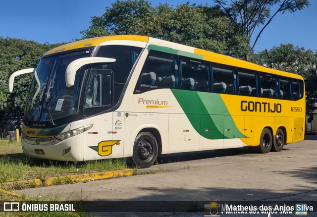 Empresa Gontijo de Transportes 18590 na cidade de São Paulo, São Paulo, Brasil, por Matheus dos Anjos Silva. ID da foto: 8780590.