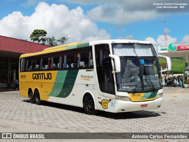 Empresa Gontijo de Transportes 12030 na cidade de João Monlevade, Minas Gerais, Brasil, por Antonio Carlos Fernandes. ID da foto: 8778554.