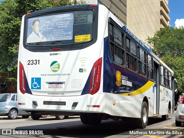 Viação Elite 2331 na cidade de Volta Redonda, Rio de Janeiro, Brasil, por Matheus Martins da Silva. ID da foto: 8779701.