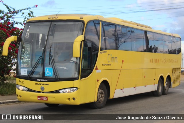 Viação Itapemirim 8635 na cidade de Vitória da Conquista, Bahia, Brasil, por José Augusto de Souza Oliveira. ID da foto: 8780244.