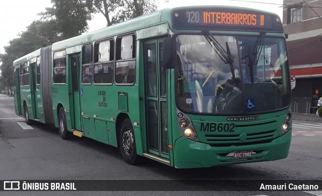 Auto Viação Mercês MB602 na cidade de Curitiba, Paraná, Brasil, por Amauri Caetano. Número da foto: #8780723.