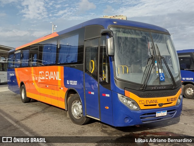 Evanil Transportes e Turismo RJ 132.037 na cidade de Rio de Janeiro, Rio de Janeiro, Brasil, por Lucas Adriano Bernardino. ID da foto: 8778874.