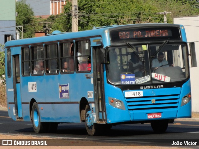 Taguatur - Taguatinga Transporte e Turismo 07418 na cidade de Teresina, Piauí, Brasil, por João Victor. ID da foto: 8778273.