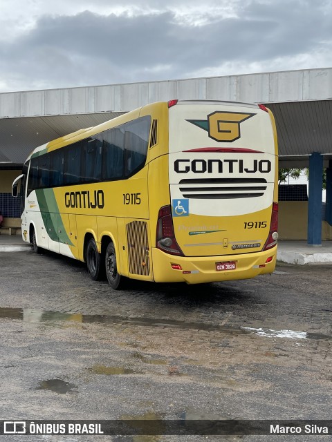 Empresa Gontijo de Transportes 19115 na cidade de Nova Cruz, Rio Grande do Norte, Brasil, por Marco Silva. ID da foto: 8780413.