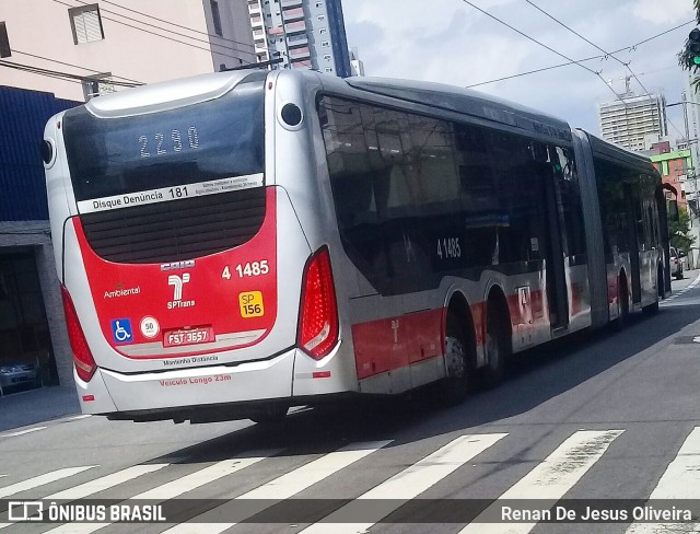 Himalaia Transportes > Ambiental Transportes Urbanos 4 1485 na cidade de São Paulo, São Paulo, Brasil, por Renan De Jesus Oliveira. ID da foto: 8780785.